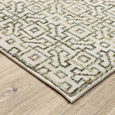 Atlas 3721K Ivory/ Green Area Rug by Oriental Weavers