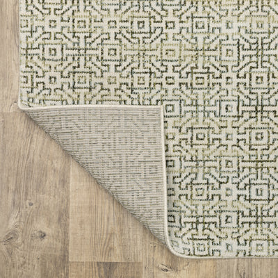 Atlas 3721K Ivory/ Green Area Rug by Oriental Weavers