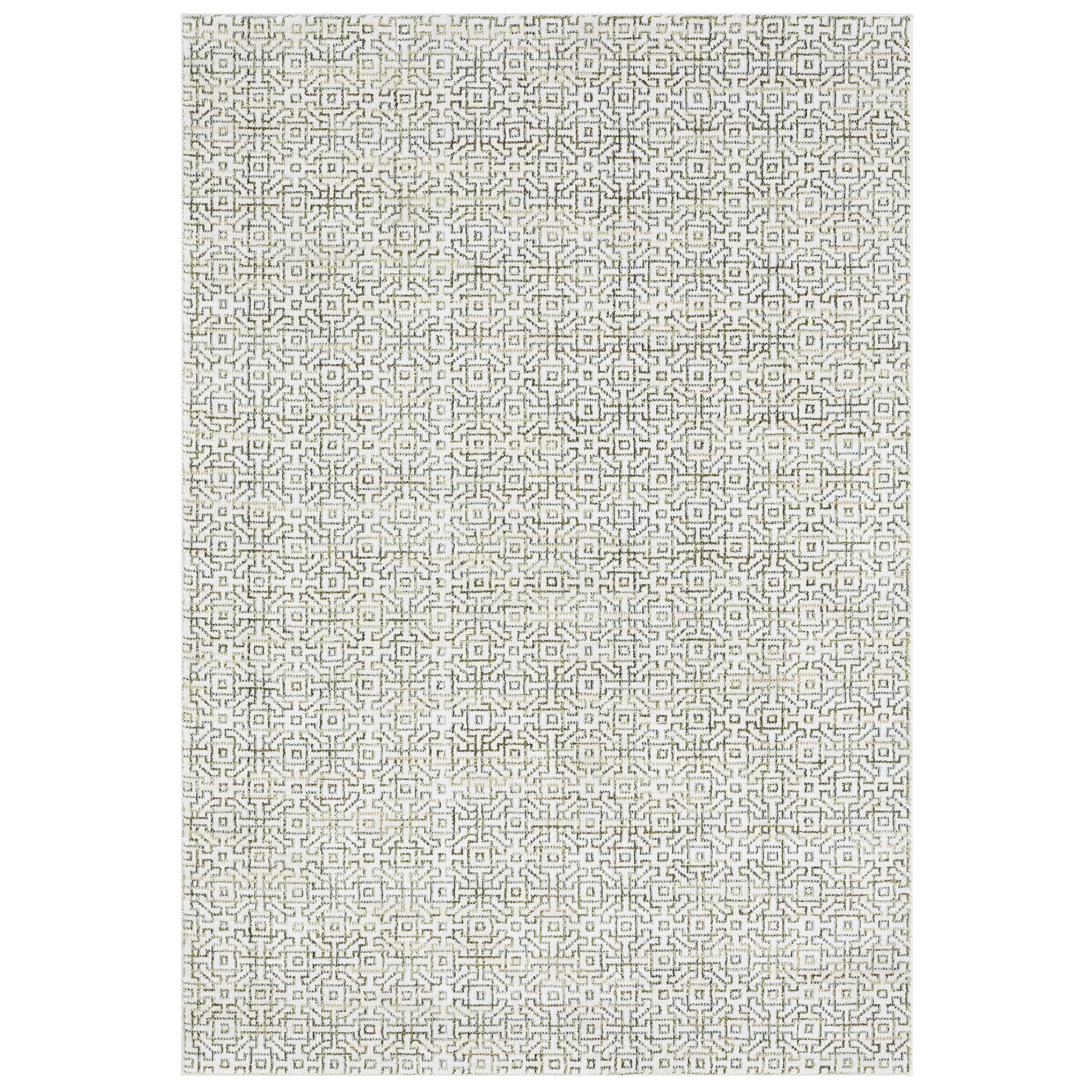 Oriental Weavers Atlas 3721K textured area rug featuring textured design in ivory/ green tones