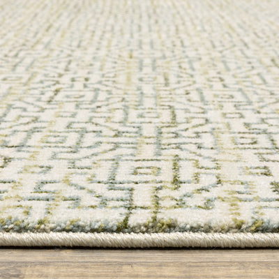Atlas 3721K Ivory/ Green Area Rug by Oriental Weavers