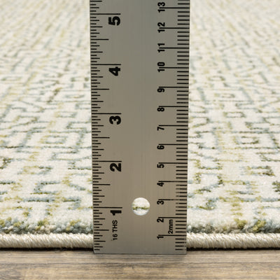 Atlas 3721K Ivory/ Green Area Rug by Oriental Weavers