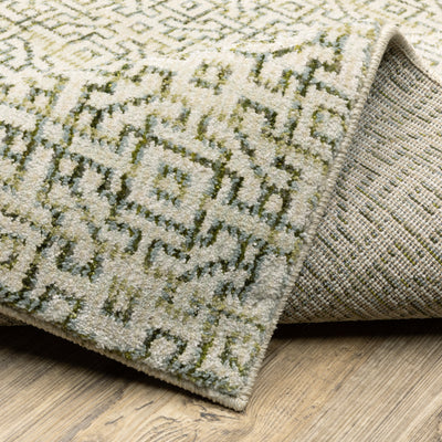 Atlas 3721K Ivory/ Green Area Rug by Oriental Weavers
