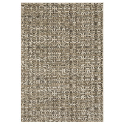 Oriental Weavers Atlas 3721S textured modern rug featuring textured design in brown/ tan tones