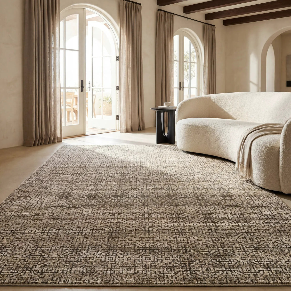 Atlas 3721S Brown/ Tan Area Rug by Oriental Weavers