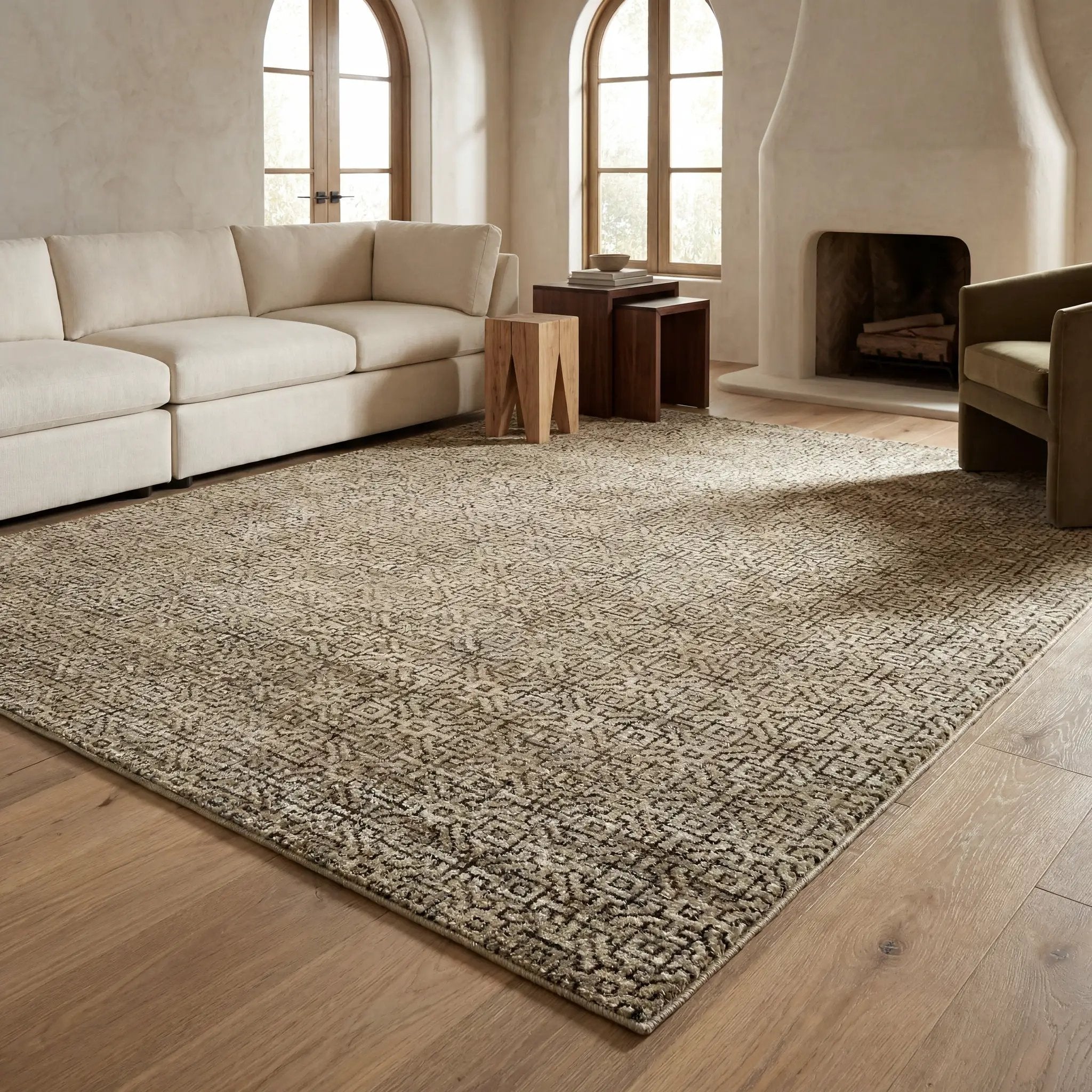Atlas 3721S Brown/ Tan Area Rug by Oriental Weavers