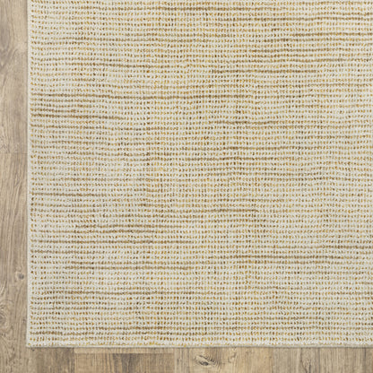 Oriental Weavers Atlas 3723N textured area rug featuring textured design in ivory/ gold tones