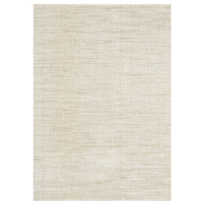Oriental Weavers Atlas 3723N textured area rug featuring textured design in ivory/ gold tones