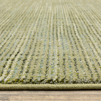 Oriental Weavers Atlas 3723R textured area rug featuring textured design in green/ blue tones