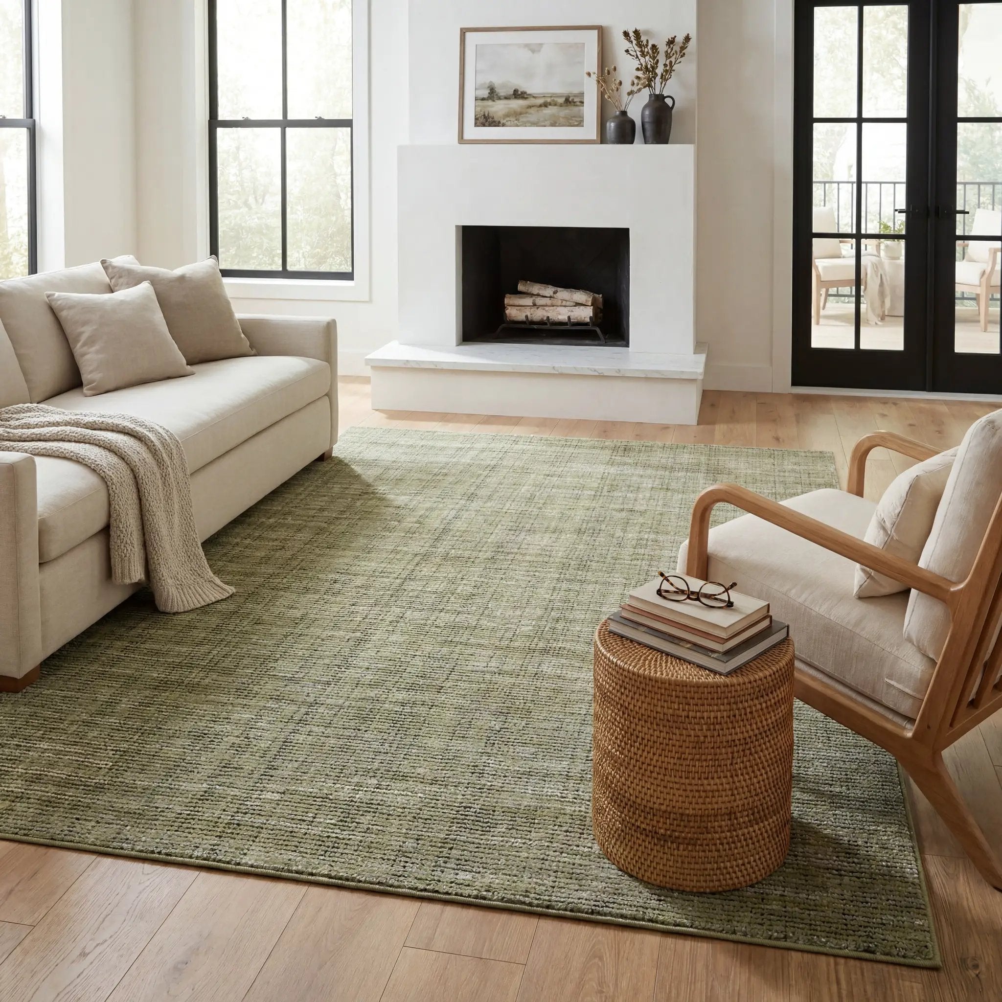 Atlas 3723R Green/ Blue Area Rug by Oriental Weavers