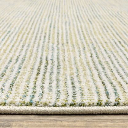 Oriental Weavers Atlas 3723U textured area rug featuring textured design in ivory/ blue tones