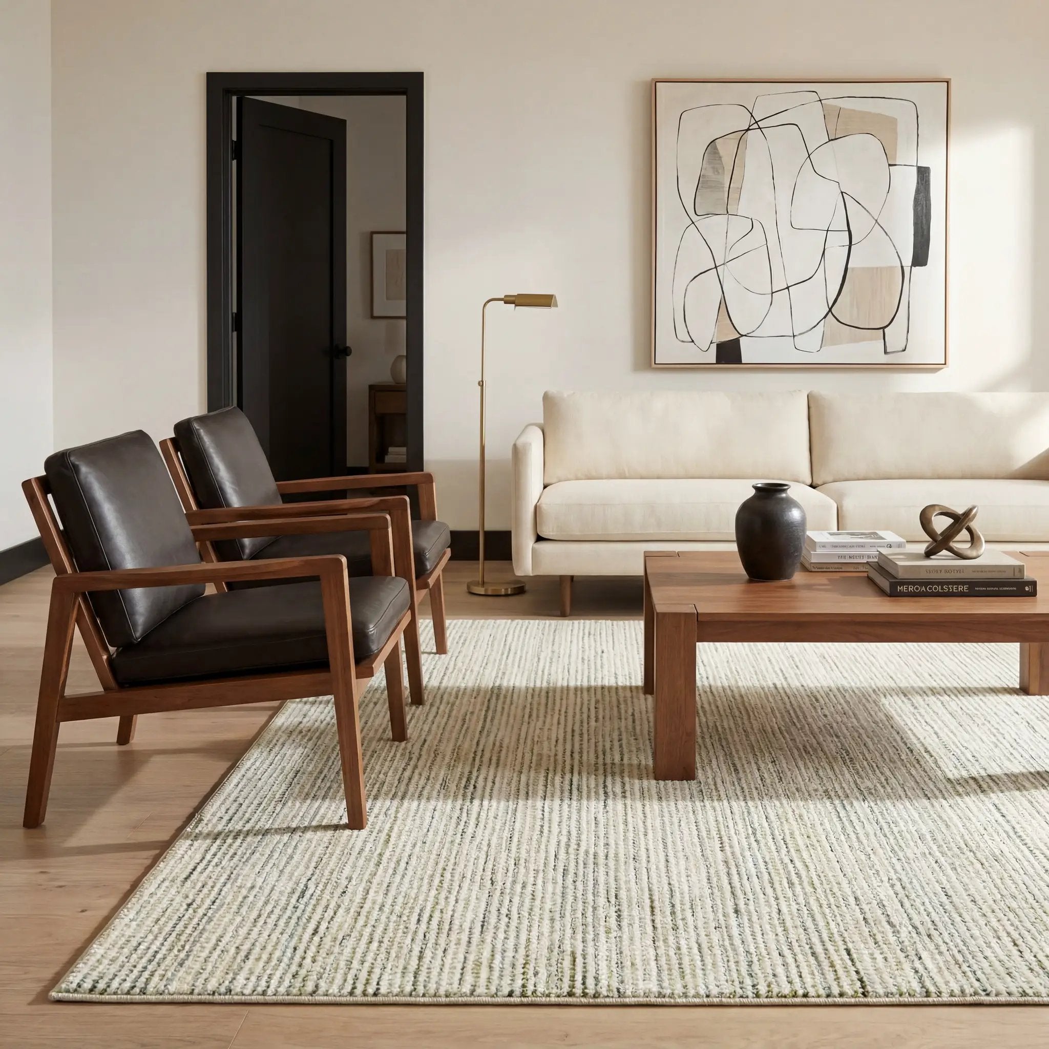 Atlas 3723U Ivory/ Blue Area Rug by Oriental Weavers