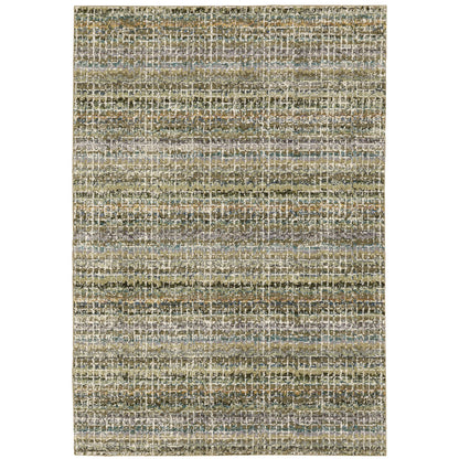 Oriental Weavers Atlas 747A0 textured area rug featuring textured design in green/ multi tones