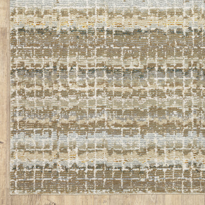Oriental Weavers Atlas 747E0 textured area rug featuring textured design in ivory/ grey tones