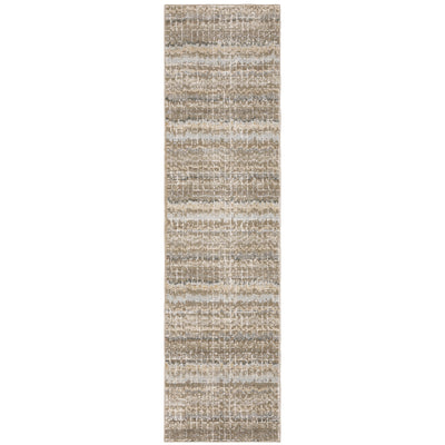 Oriental Weavers Atlas 747E0 textured area rug featuring textured design in ivory/ grey tones