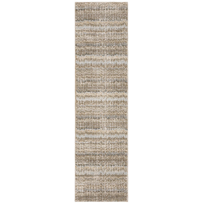 Oriental Weavers Atlas 747E0 textured area rug featuring textured design in ivory/ grey tones