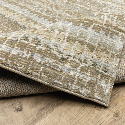 Oriental Weavers Atlas 747E0 textured area rug featuring textured design in ivory/ grey tones