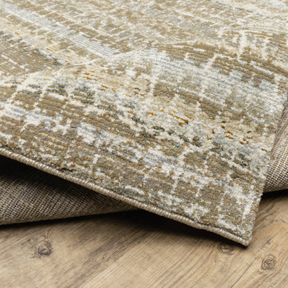 Oriental Weavers Atlas 747E0 textured area rug featuring textured design in ivory/ grey tones