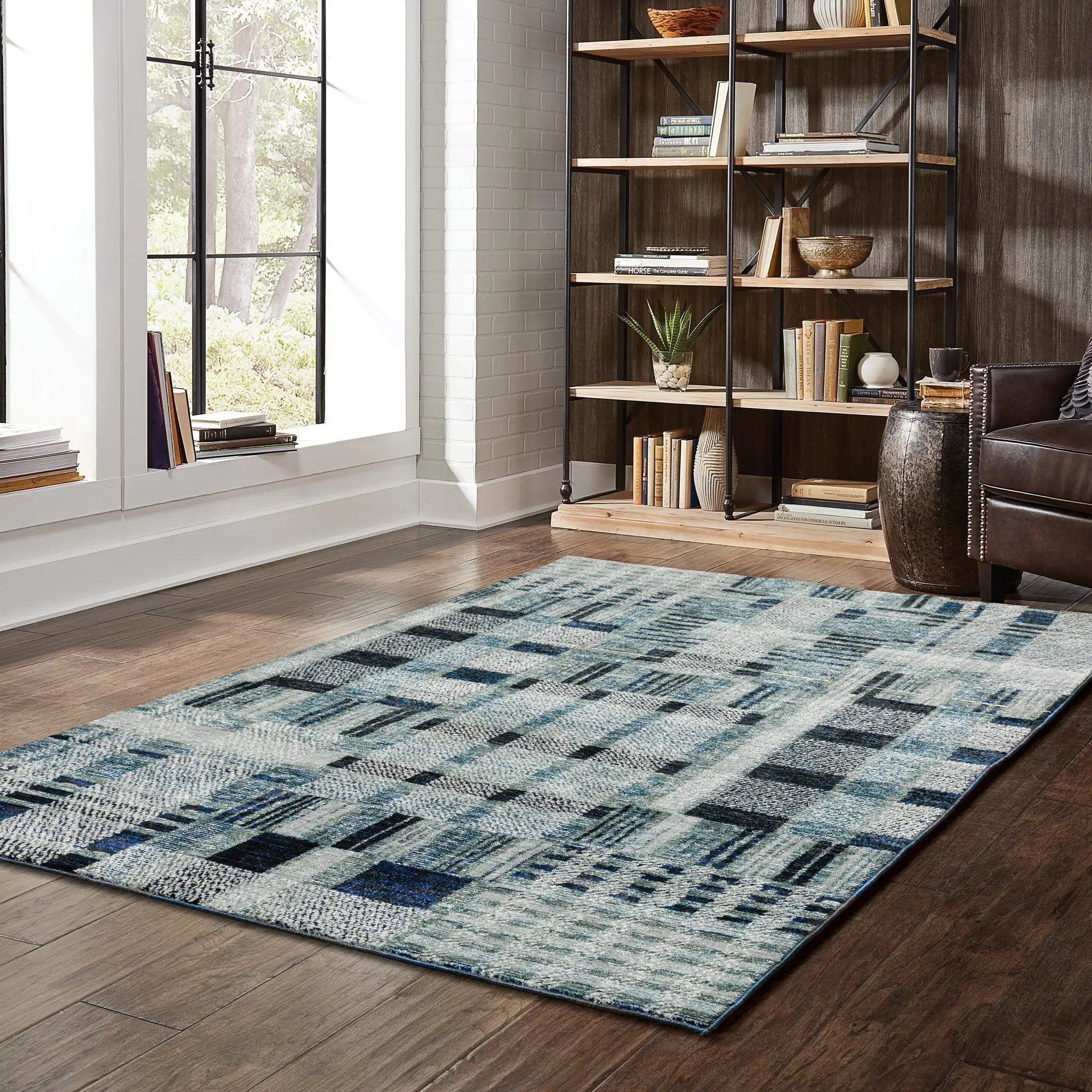 Atlas 752B0 Blue Area Rug by Oriental Weavers