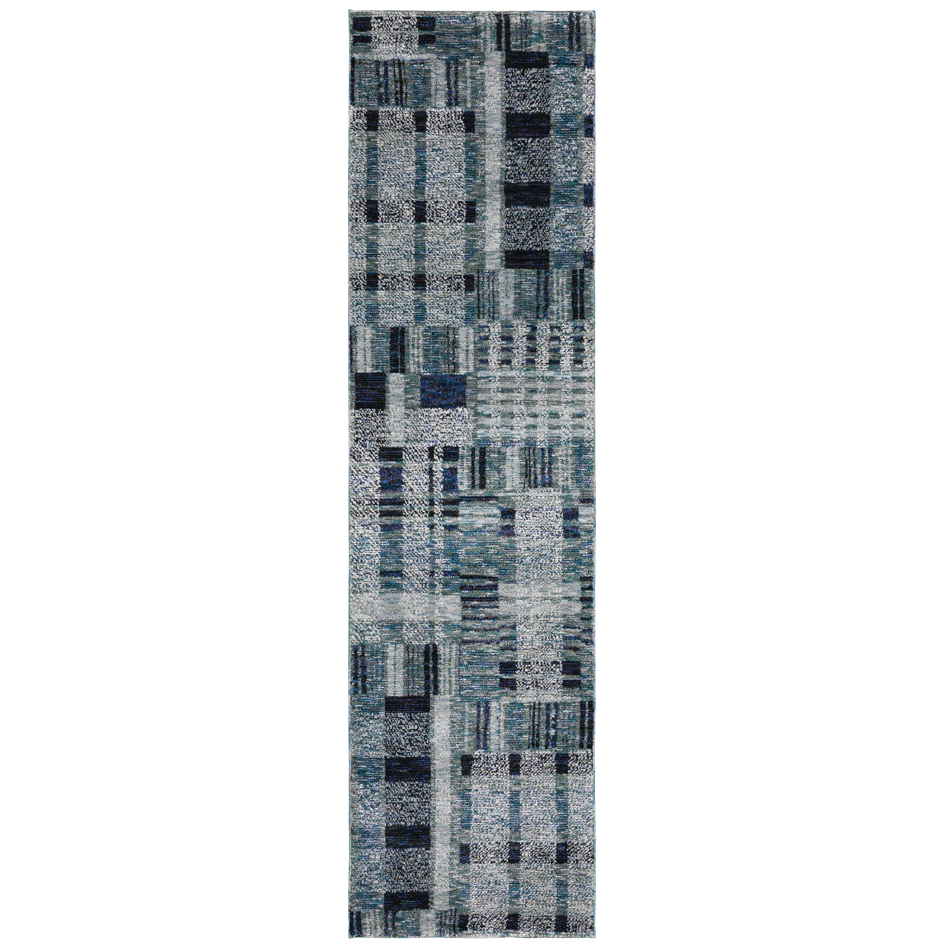 Oriental Weavers Atlas 752B0 textured area rug featuring textured design in blue tones