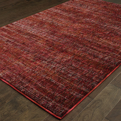 Oriental Weavers Atlas 8033K textured area rug featuring textured design in red/ rust tones