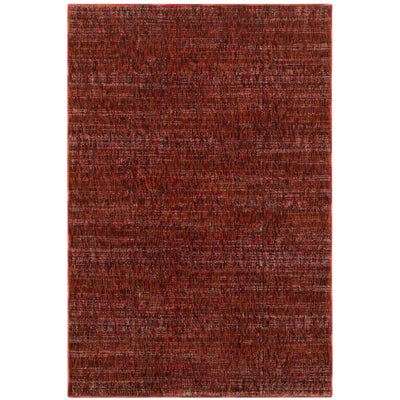 Oriental Weavers Atlas 8033K textured area rug featuring textured design in red/ rust tones
