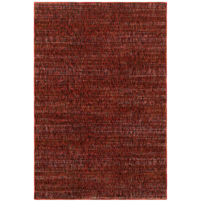 Oriental Weavers Atlas 8033K textured area rug featuring textured design in red/ rust tones