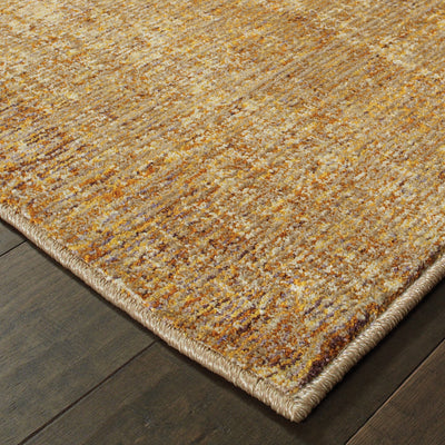 Oriental Weavers Atlas 8033R textured area rug featuring textured design in gold/ multi tones
