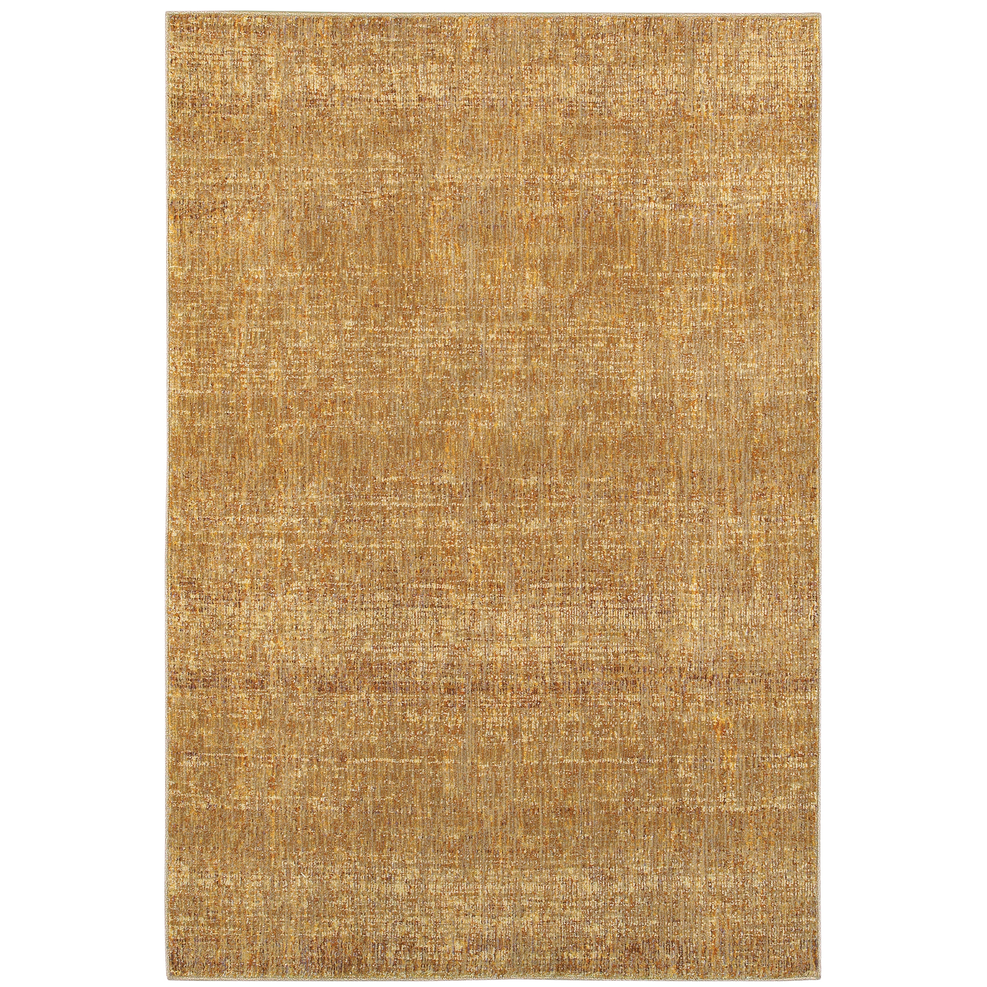 Oriental Weavers Atlas 8033R textured area rug featuring textured design in gold/ multi tones