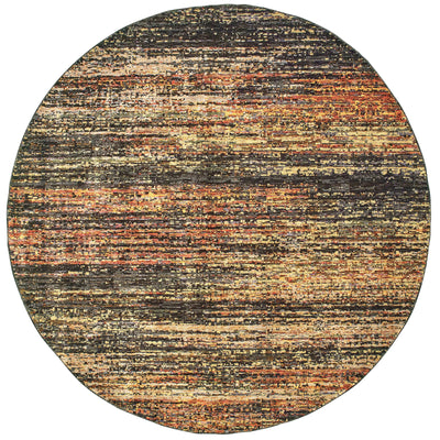Oriental Weavers Atlas 8037C textured area rug featuring textured design in gold/ charcoal tones