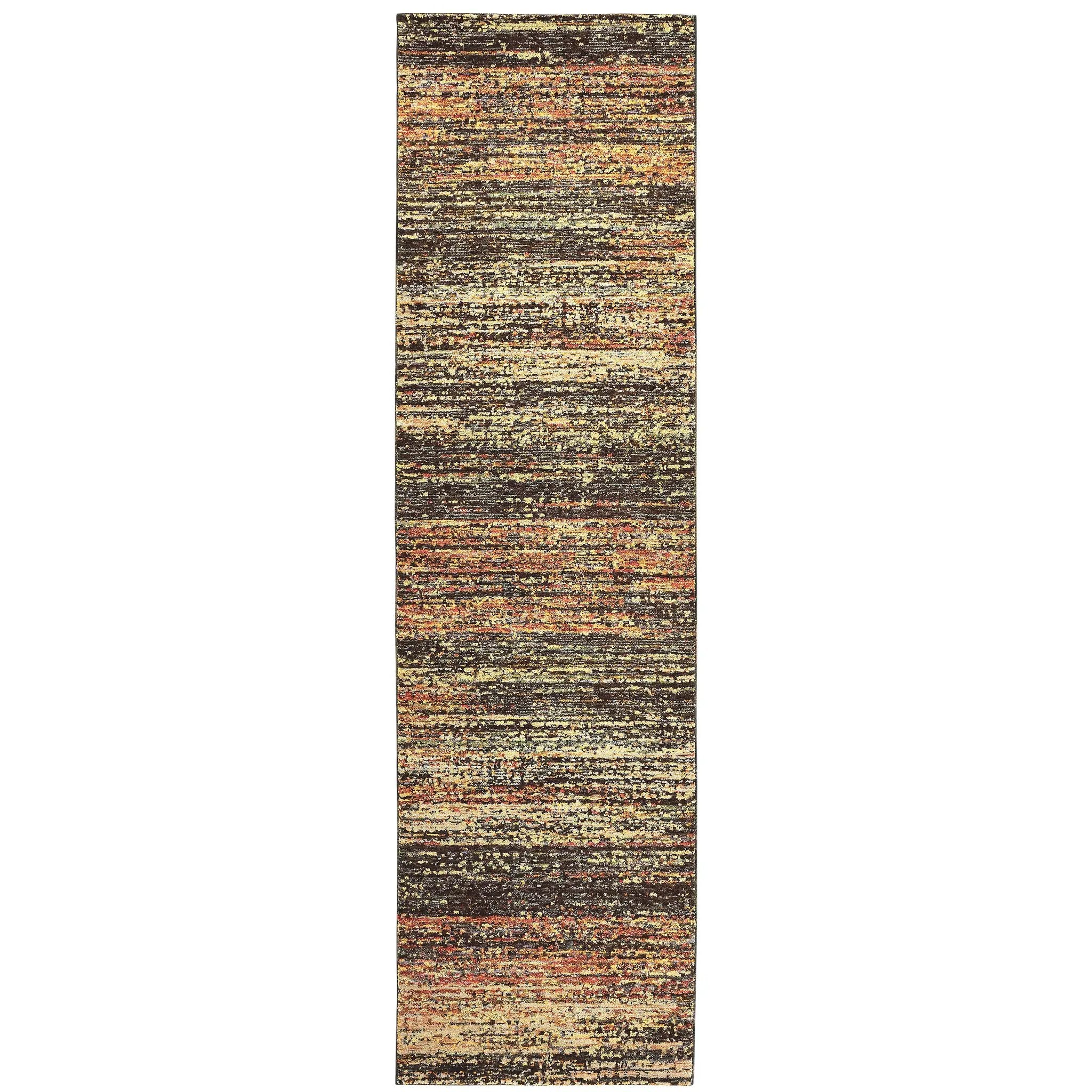 Atlas 8037C Gold/ Charcoal Area Rug by Oriental Weavers