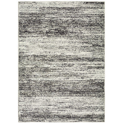 Oriental Weavers Atlas 8037G textured area rug featuring textured design in ash/ charcoal tones
