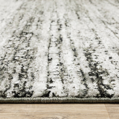 Oriental Weavers Atlas 8037G textured area rug featuring textured design in ash/ charcoal tones