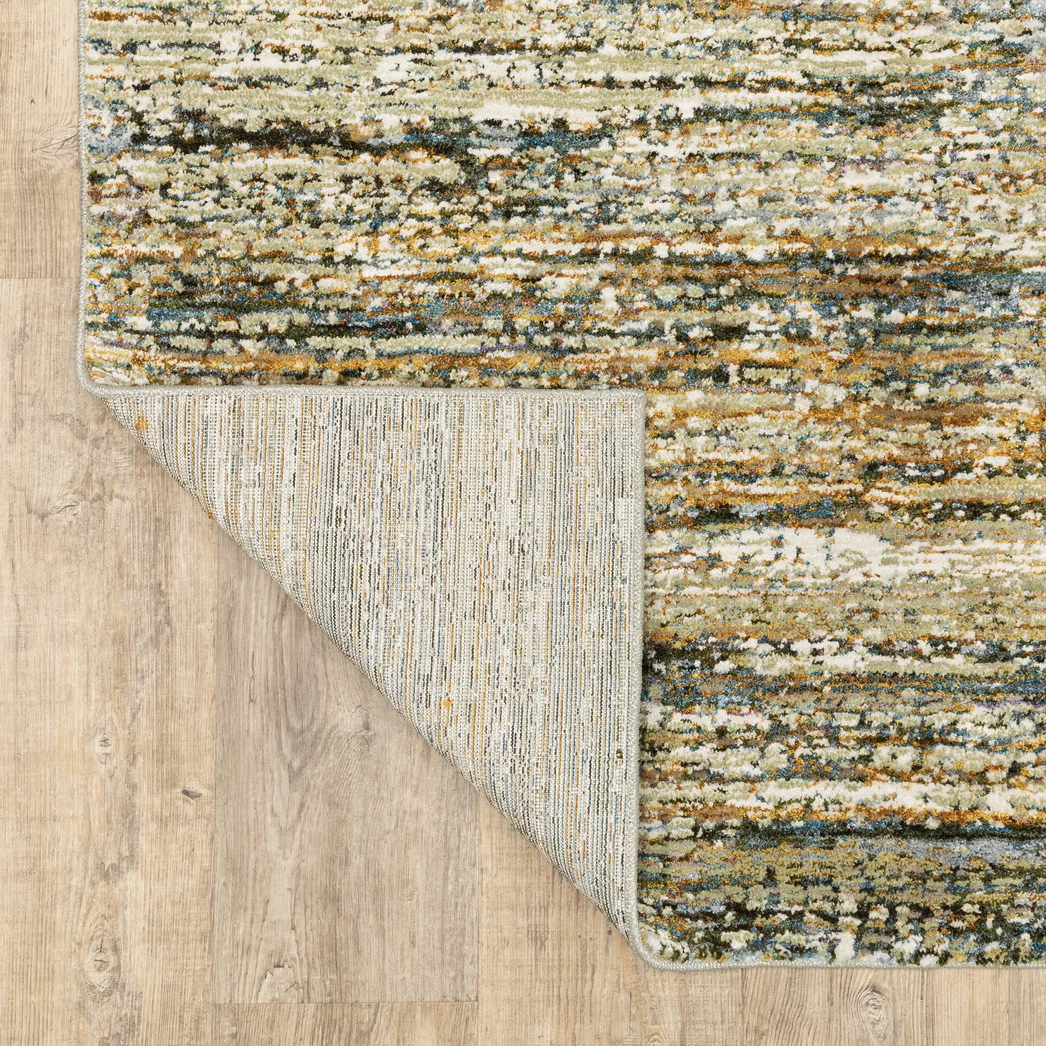 Atlas 8037J Gold/ Green Area Rug by Oriental Weavers