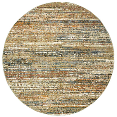 Oriental Weavers Atlas 8037J textured area rug featuring textured design in gold/ green tones