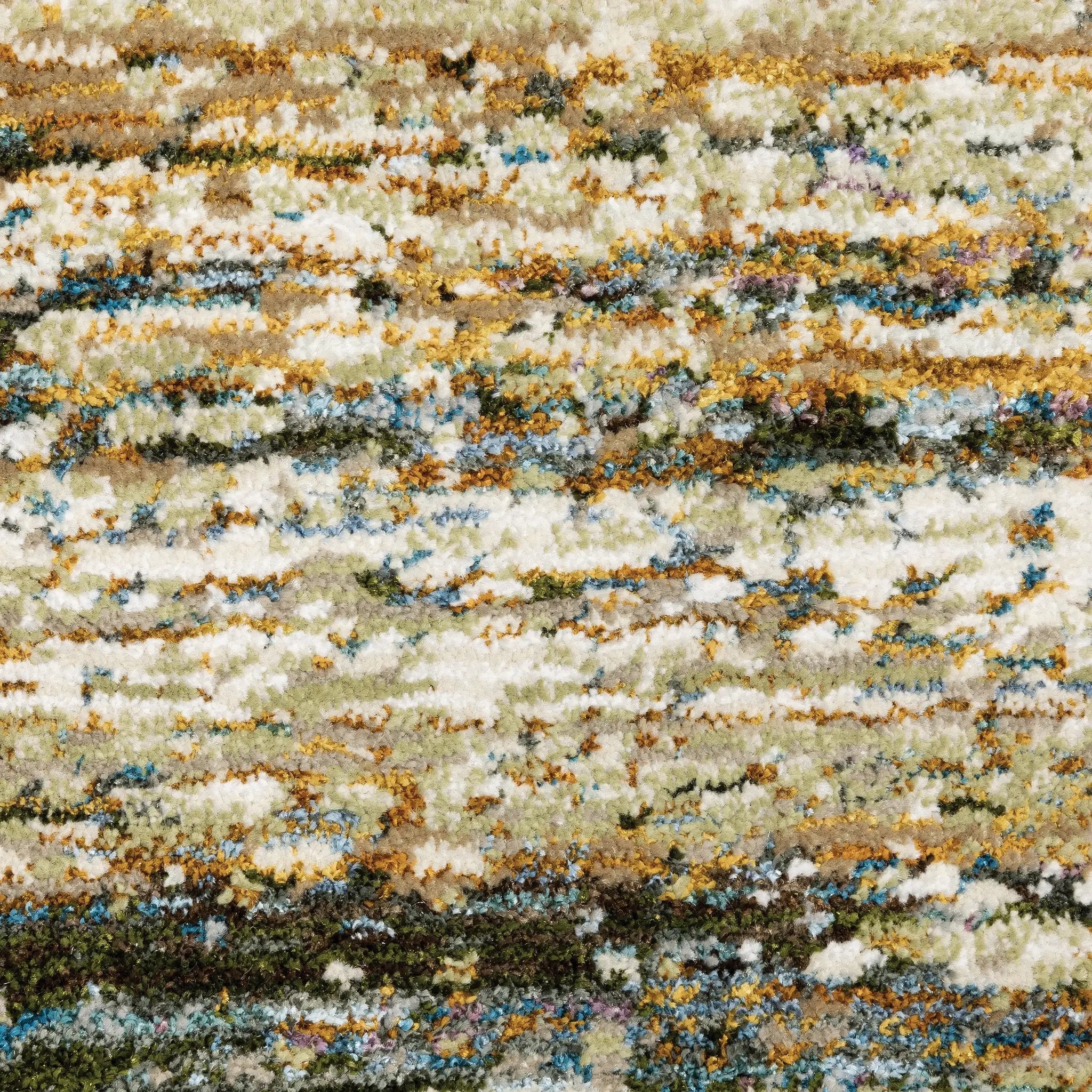 Atlas 8037J Gold/ Green Area Rug by Oriental Weavers