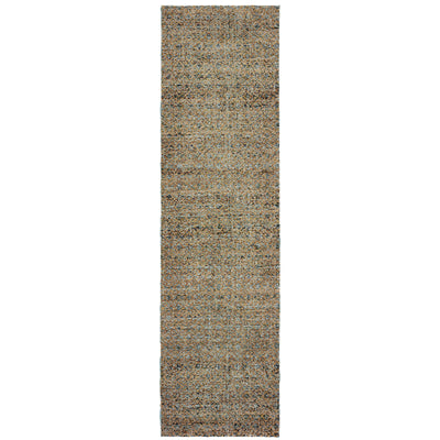 Oriental Weavers Atlas 8048B textured area rug featuring textured design in blue/ gold tones