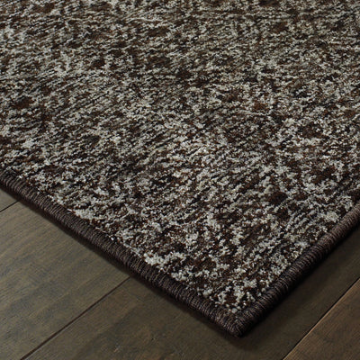 Oriental Weavers Atlas 8048Q textured area rug featuring textured design in black/ grey tones