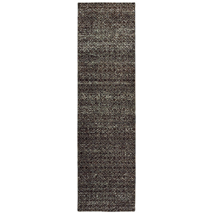 Oriental Weavers Atlas 8048Q textured area rug featuring textured design in black/ grey tones