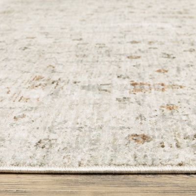 Oriental Weavers Avalon AVA01 soft transitional rug featuring decorative pattern in ivory/ beige tones