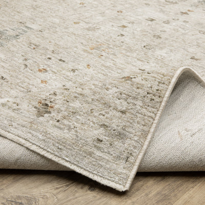 Oriental Weavers Avalon AVA01 soft transitional rug featuring decorative pattern in ivory/ beige tones