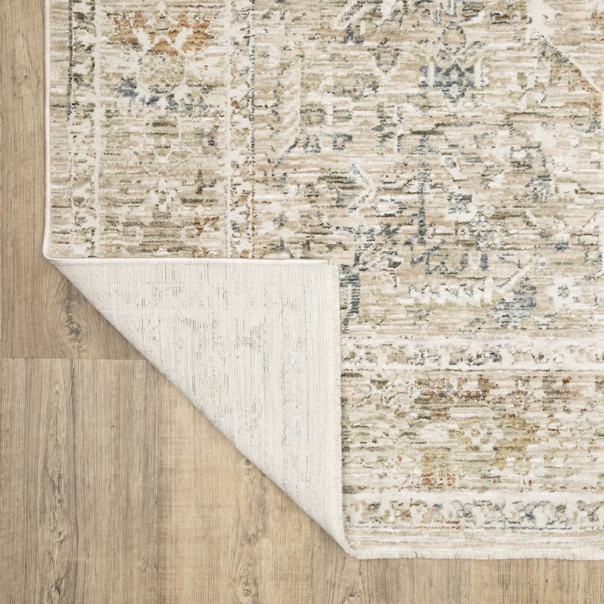 Avalon AVA02 Beige/ Blue Area Rug by Oriental Weavers