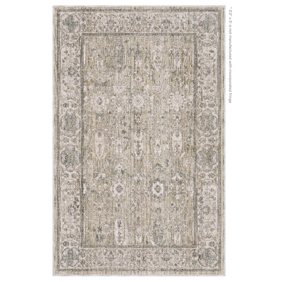 Oriental Weavers Avalon AVA03 soft transitional rug featuring decorative pattern in beige/ grey tones