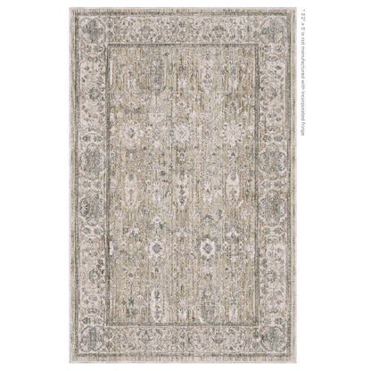 Oriental Weavers Avalon AVA03 soft transitional rug featuring decorative pattern in beige/ grey tones