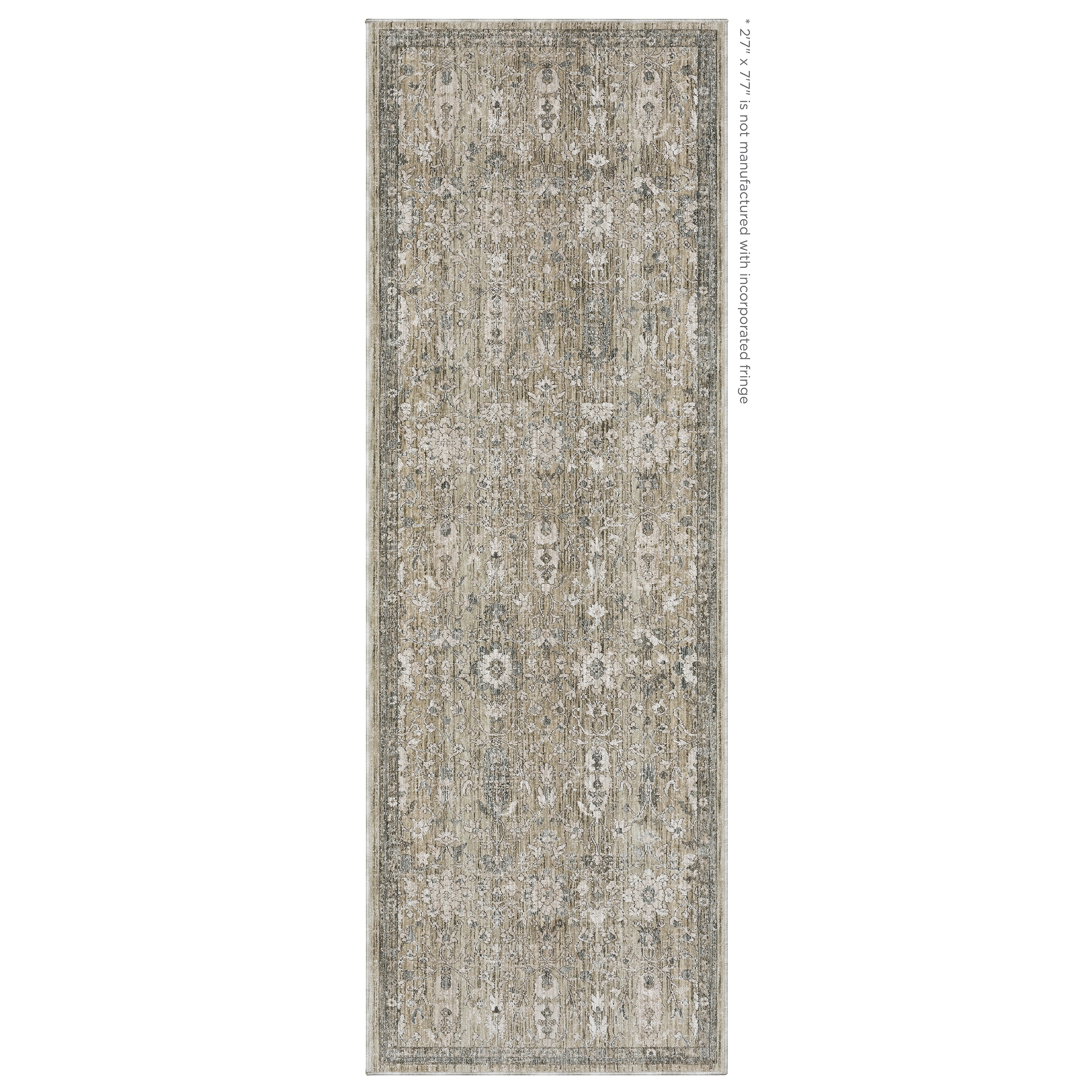 Oriental Weavers Avalon AVA03 soft transitional rug featuring decorative pattern in beige/ grey tones