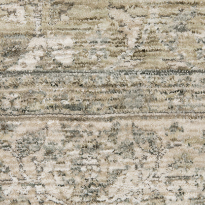 Oriental Weavers Avalon AVA03 soft transitional rug featuring decorative pattern in beige/ grey tones