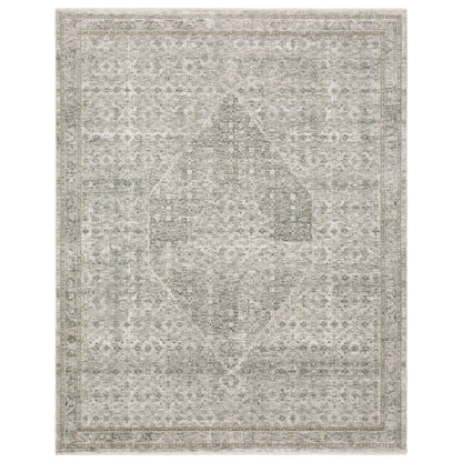 Oriental Weavers Avalon AVA04 soft transitional rug featuring decorative pattern in grey/ beige tones