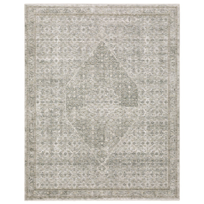 Oriental Weavers Avalon AVA04 soft transitional rug featuring decorative pattern in grey/ beige tones