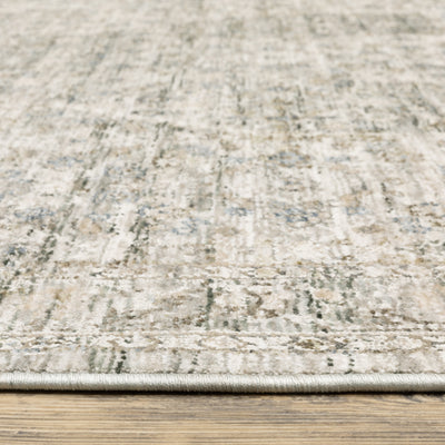 Oriental Weavers Avalon AVA04 soft transitional rug featuring decorative pattern in grey/ beige tones
