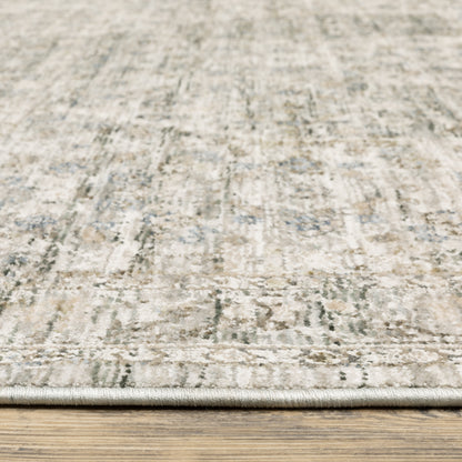 Oriental Weavers Avalon AVA04 soft transitional rug featuring decorative pattern in grey/ beige tones