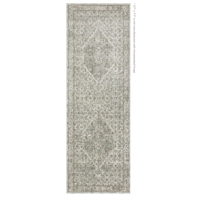 Oriental Weavers Avalon AVA04 soft transitional rug featuring decorative pattern in grey/ beige tones
